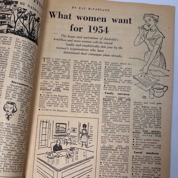 Vintage 1954 WOMAN Magazine – Christian Dior Guide to Style • Mid-Century - Picture 9 of 16